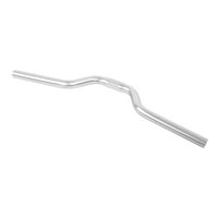 Bicycle 520mm Riser Handlebar 25.4mm Black// Silver Folding Fixed Gear Bike 1pc
